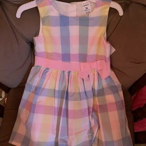 Carter’s Plaid Easter Dress 3T